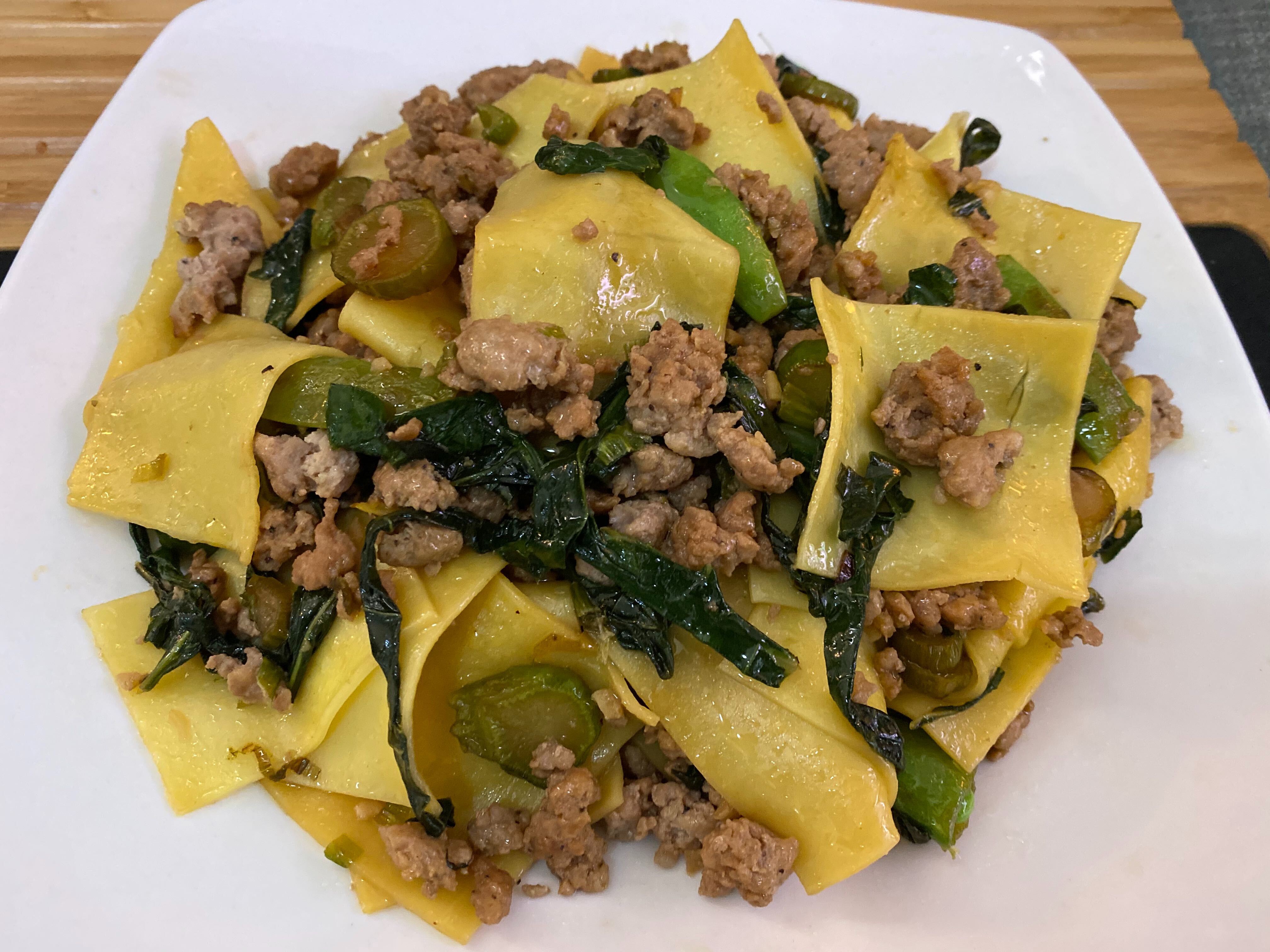 Pork Dumpling Stir Fry